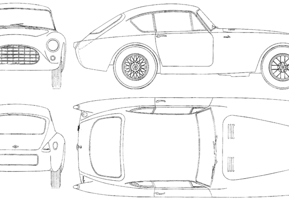 AC Aceca (1954) - AC - drawings, dimensions, pictures of the car