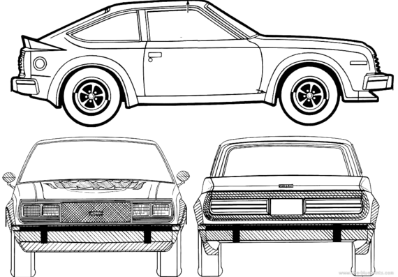 AMC AMX (1980) - AMC - чертежи, габариты, рисунки автомобиля