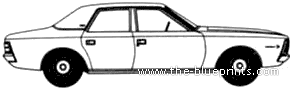 AMC Hornet 4-Door Sedan (1971) - AMC - чертежи, габариты, рисунки автомобиля