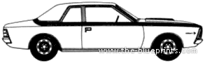 AMC Hornet S-C360 2-Door Sedan (1971) - AMC - чертежи, габариты, рисунки автомобиля