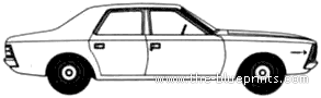 AMC Hornet SST 4-Door Sedan (1971) - AMC - чертежи, габариты, рисунки автомобиля