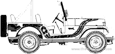 AMC Jeep CJ5 Super Jeep (1972) - AMC - drawings, dimensions, pictures of the car