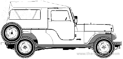 AMC Jeep CJ6 Safari - AMC - чертежи, габариты, рисунки автомобиля