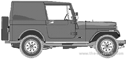 AMC Jeep CJ7 Van - AMC - чертежи, габариты, рисунки автомобиля