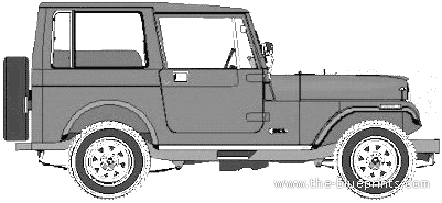 AMC Jeep CJ7 Wagon - AMC - чертежи, габариты, рисунки автомобиля