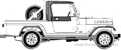 AMC Jeep CJ8 Laredo - AMC - чертежи, габариты, рисунки автомобиля