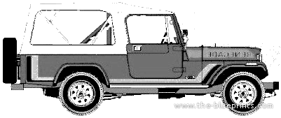 AMC Jeep CJ8 Renegade - AMC - чертежи, габариты, рисунки автомобиля