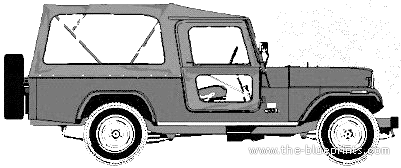 AMC Jeep CJ8 Utility - AMC - чертежи, габариты, рисунки автомобиля