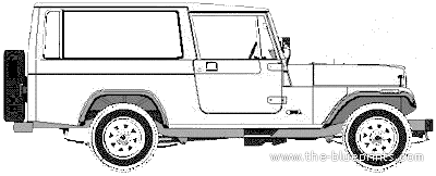 AMC Jeep CJ8 Wagon - AMC - чертежи, габариты, рисунки автомобиля