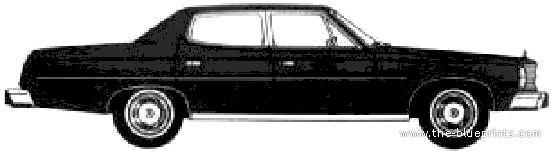 AMC Matador 4-Door Sedan (1978) - AMC - drawings, dimensions, pictures of the car