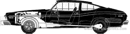 AMC Matador X (1974) - AMC - чертежи, габариты, рисунки автомобиля