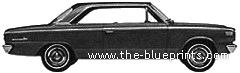 AMC Rambler American 440 2-Door Hardtop (1965) - AMC - чертежи, габариты, рисунки автомобиля