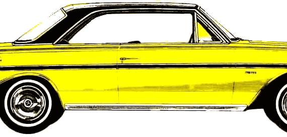 AMC Rambler Classic Typhoon 2-Door Hardtop (1964) - AMC - чертежи, габариты, рисунки автомобиля