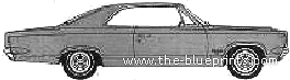 AMC Rambler Rebel 770 2-Door Hardtop (1967) - AMC - чертежи, габариты, рисунки автомобиля