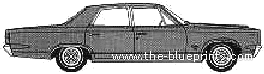 AMC Rambler Rebel 770 4-Door Sedan (1967) - AMC - чертежи, габариты, рисунки автомобиля