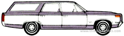AMC Rebel Station Wagon (1970) - AMC - drawings, dimensions, pictures of the car