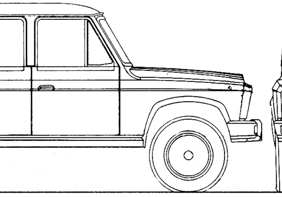 ARO 244 (1985) - Разные автомобили - чертежи, габариты, рисунки автомобиля