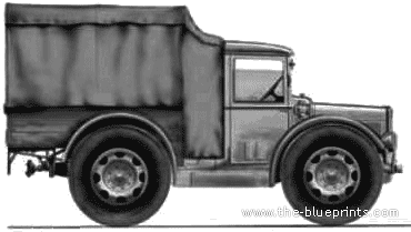 AS 37 Sahariano - Разные автомобили - чертежи, габариты, рисунки автомобиля