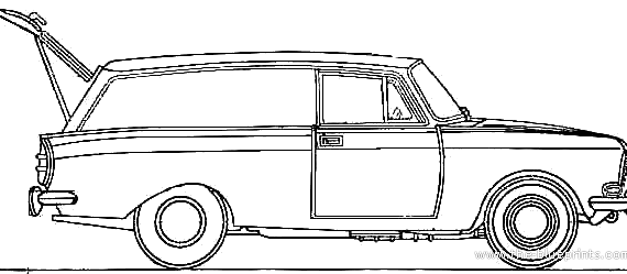 AZLK Moskvich 2734 - Moskvich - drawings, dimensions, pictures of the car