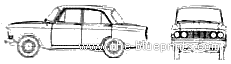 AZLK Moskvich 408 (1968) - Moskvich - drawings, dimensions, pictures of the car