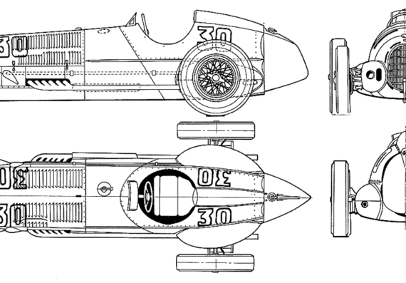 Alfa Romeo 12 C 37 - Alpha Romeo - drawings, dimensions, pictures of the car