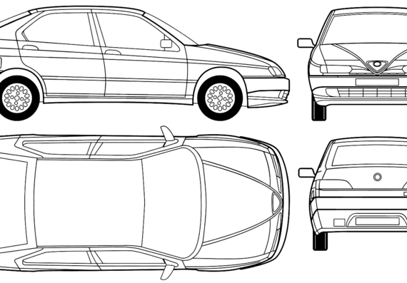 Alfa Romeo 146 - Alfa Romeo - drawings, dimensions, pictures of the car