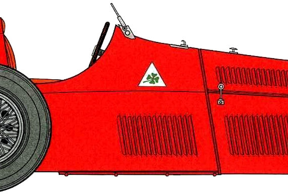 Alfa Romeo 159 Alfetta F1 GP (1950) - Alpha Romeo - drawings, dimensions, pictures of the car