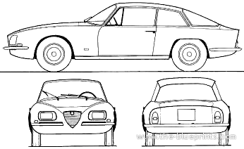 Alfa Romeo 2600 SZ - Alfa Romeo - drawings, dimensions, pictures of the car