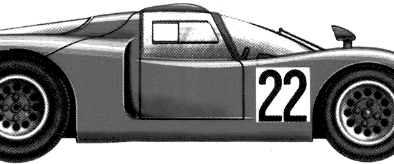 Alfa Romeo 33.2 Le Mans (1968) - Альфа Ромео - чертежи, габариты, рисунки автомобиля