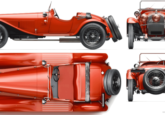 Alfa Romeo 6C 1750 Gran Sport Zagato (1929) - Alpha Romeo - drawings, dimensions, pictures of the car