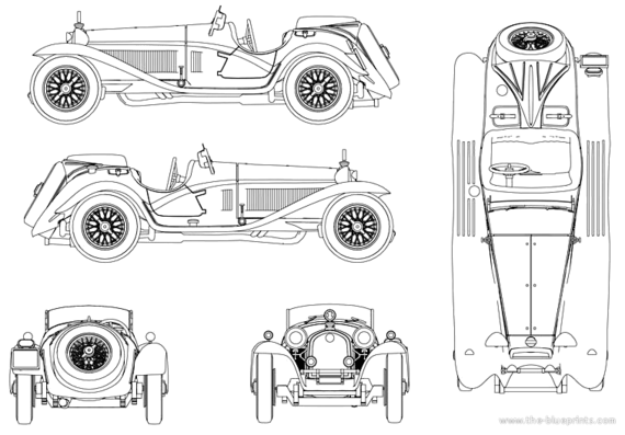 Alfa Romeo 8C 2300 - Alpha Romeo - drawings, dimensions, pictures of the car