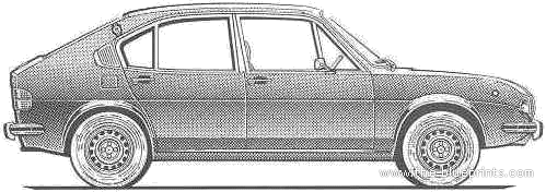 Alfa Romeo Alfasud 5M (1975) - Alpha Romeo - drawings, dimensions, pictures of the car