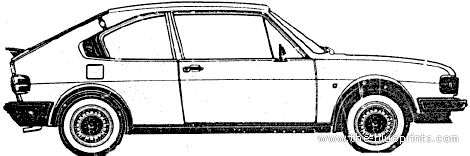 Alfa Romeo Alfasud ti (1982) - Alpha Romeo - drawings, dimensions, pictures of the car