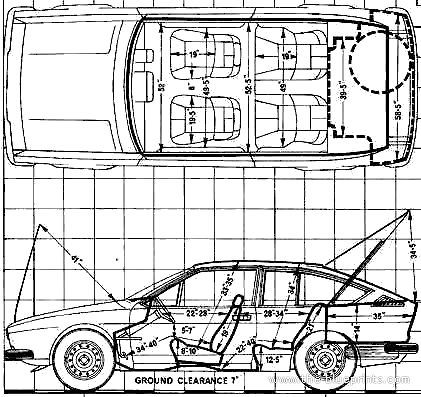 Alfa Romeo Alfetta GT (1975) - Alfa Romeo - drawings, dimensions, pictures of the car