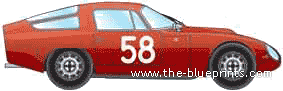 Alfa Romeo TZ1 Targa Florio (1964) - Альфа Ромео - чертежи, габариты, рисунки автомобиля
