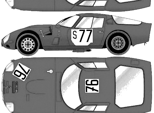 Alfa Romeo TZ2 (1966) - Alfa Romeo - drawings, dimensions, pictures of the car
