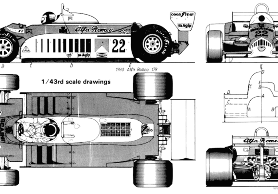 Alfa Romeo Type 179 - Alpha Romeo - drawings, dimensions, pictures of the car