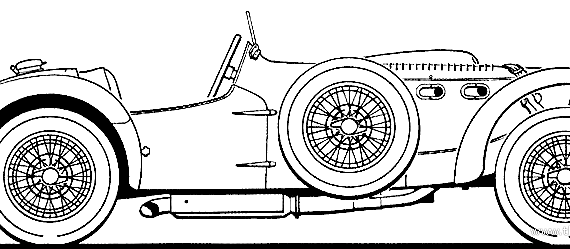 Allard J2X (1952) - Аллард - чертежи, габариты, рисунки автомобиля