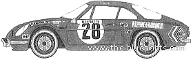Alpine A110 Monte Carlo (1971) - Разные автомобили - чертежи, габариты, рисунки автомобиля