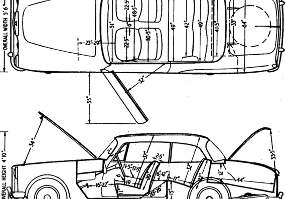 Alvis TD21 (1962) - Разные автомобили - чертежи, габариты, рисунки автомобиля