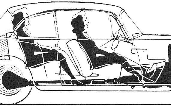 Alvis TD21 3 Litre Saloon (1960) - Разные автомобили - чертежи, габариты, рисунки автомобиля