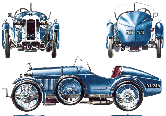 Amilcar CGSS (1927) - Разные автомобили - чертежи, габариты, рисунки автомобиля