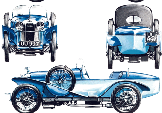 Amilcar Italiana (1926) - Разные автомобили - чертежи, габариты, рисунки автомобиля
