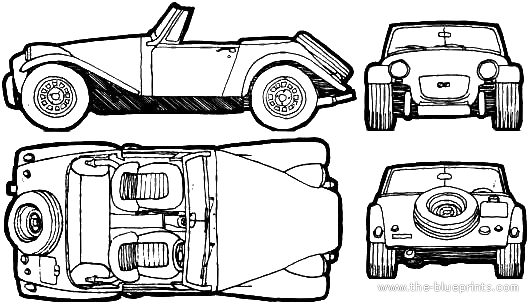 Arkley SS - Разные автомобили - чертежи, габариты, рисунки автомобиля