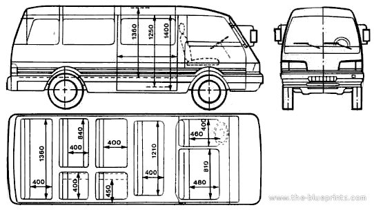 Asia Motors Topic - Various cars - drawings, dimensions, pictures of the car