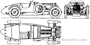 Aston Martin 1.5Litre International (1931) - Aston Martin - drawings, dimensions, pictures of the car