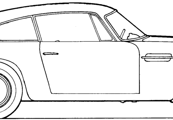 Aston Martin DB6 (1967) - Астон Мартин - чертежи, габариты, рисунки автомобиля
