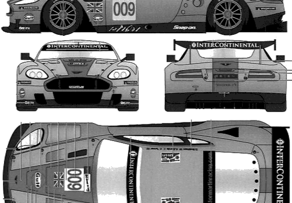 Aston Martin DBR9 Le Mans (2008) - Aston Martin - drawings, dimensions, pictures of the car