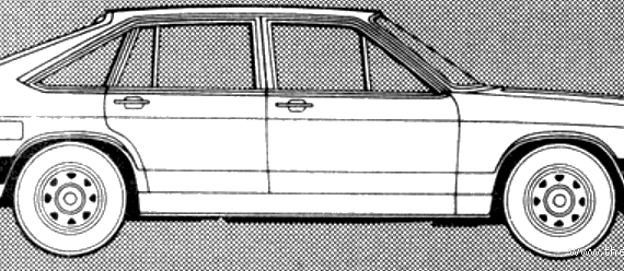 Audi 100 Avant 1600l (1981) - Audi - drawings, dimensions, pictures of the car