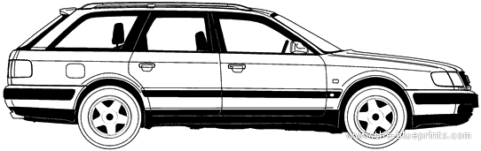 Audi 100 Avant (1992) - Audi - drawings, dimensions, pictures of the car